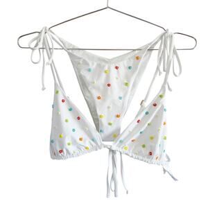 L*Space Brittany Bikini Top (Large) & Lennox Bikini Bottom (XS) Beaded Daisies